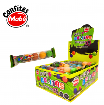 Chicle Bolitas Hiper Acido x 5